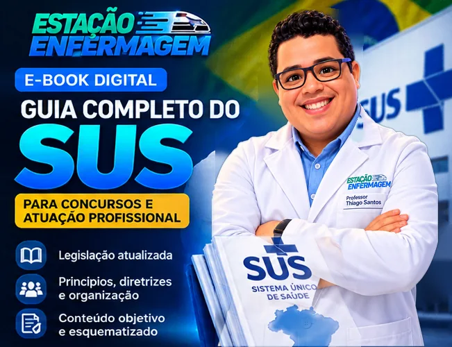 Banner do E-book Digital Guia Completo do SUS, para concursos e atuação profissional